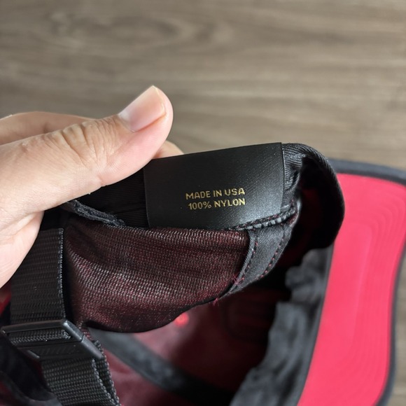 OVO October's Very Own Drake Red 100% Nylon Made In USA Hat - Picture 5 of 5